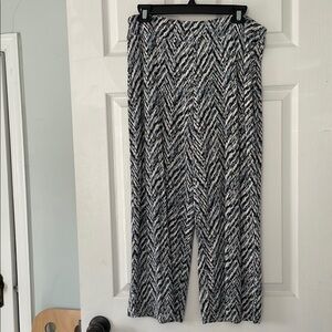 J. Jill Wearever Collectio Chevron Patterned Pants